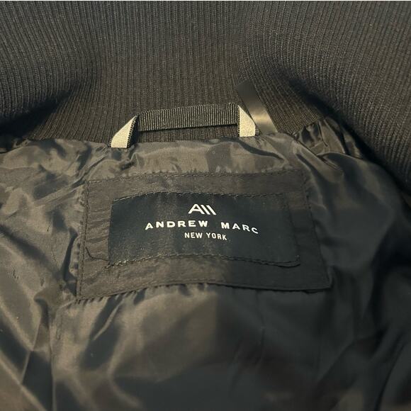 NWT $275 Andrew Marc Floyd Quilted Bomber Jacket, Black, Men’s XL - Picture 8 of 13